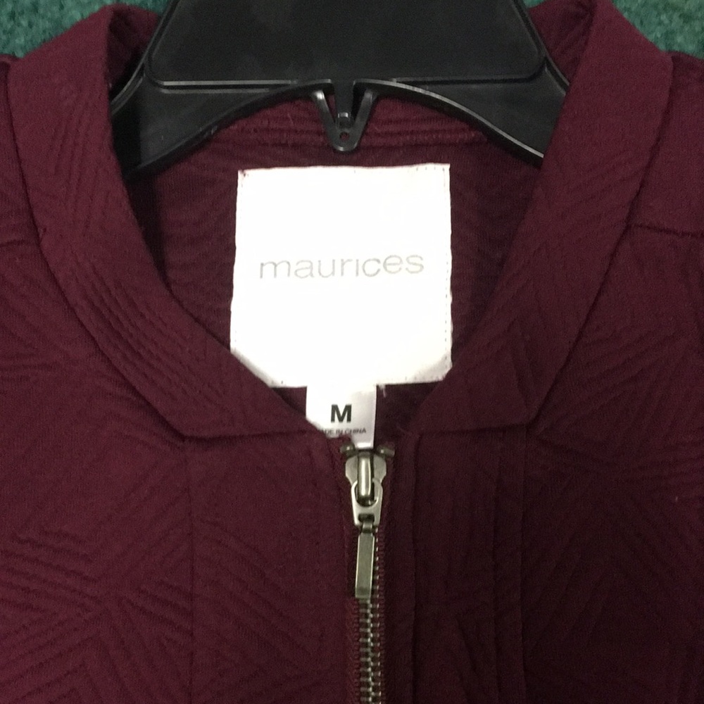 Maurices Maroon Patterned Jacket - image 2